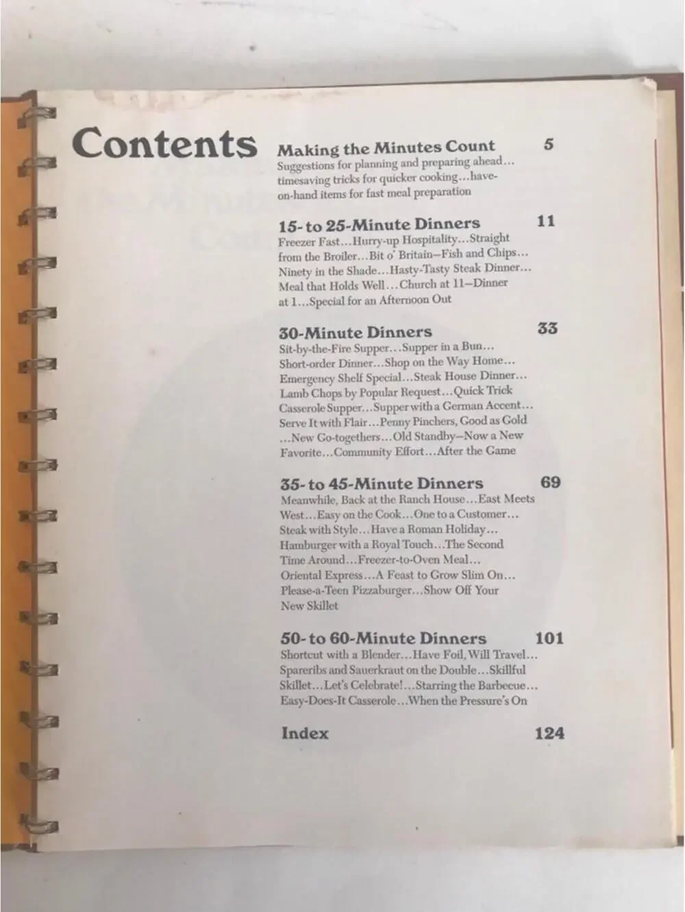 Vintage 1970s Betty Crocker Cookbook: Family Dinners In a Hurry